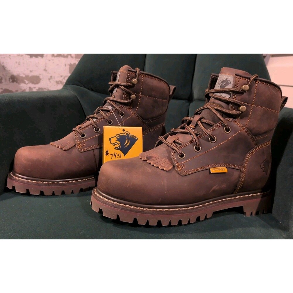 Herman Survivors Men Dover Steel Toe Size 7 Work Boots Waterproof 6" Boot Shaft